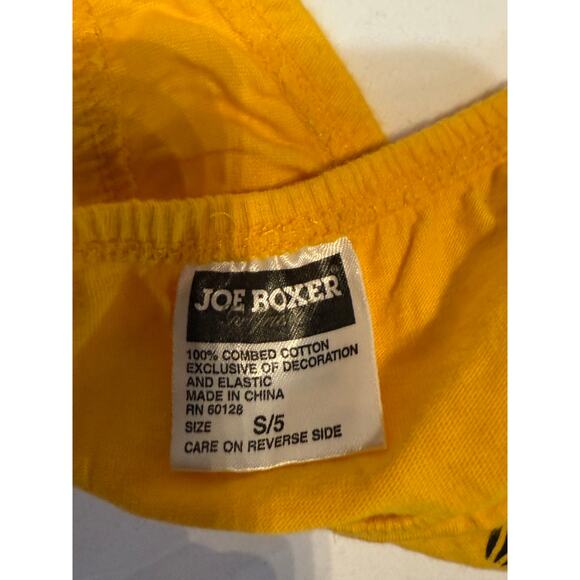 NWOT Joe Boxer Cotton Thong Panty Yellow Winking Face Graphic Size S/5 - Picture 3 of 4
